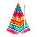 Sea parasol with carry bag rainbow straw twist-in beach umbrella for outdoor